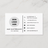 Visitenkarte Vorlage - Selbst Gestalten (Vorderseite)