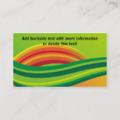 Visitenkarte-Wassermelone Visitenkarte (Rückseite)