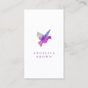 Visitenkarte "Watercolor Bird"