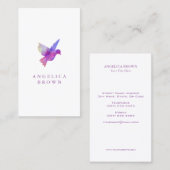 Visitenkarte "Watercolor Bird" (Vorne/Hinten)