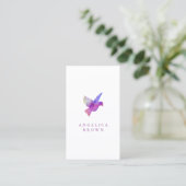 Visitenkarte "Watercolor Bird" (Stehend Vorderseite)