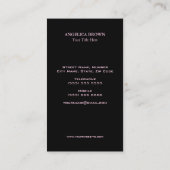 Visitenkarte "Watercolor Bird" (Rückseite)