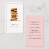 Visitenkarte "Watercolor cookie" (Vorne/Hinten)