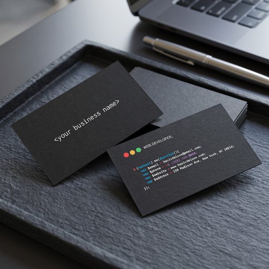 Visitenkarte - Webentwickler-Stil