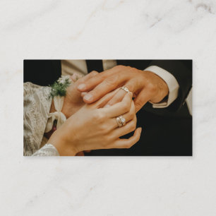 Visitenkarte, Wedding Celebrant schlicht und einfa Visitenkarte