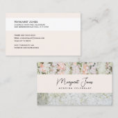 Visitenkarte, Wedding Celebrant weiß und pastellfa Visitenkarte (Vorne/Hinten)