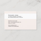 Visitenkarte, Wedding Celebrant weiß und pastellfa Visitenkarte (Vorderseite)