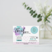 Visitenkarte - Weiche Pastete Begleitkarte (Stehend Vorderseite)