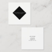 Visitenkarte - White Black Modern (Vorne/Hinten)