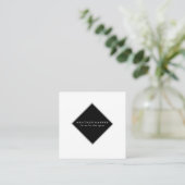 Visitenkarte - White Black Modern (Stehend Vorderseite)