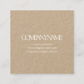 Visitenkarte: WILLIAM MORRIS : LARKSPUR Quadratische Visitenkarte (Rückseite)