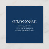 Visitenkarte: WILLIAM MORRIS : WALLFLOWER Quadratische Visitenkarte (Rückseite)