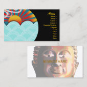 Visitenkarte, Windwasser und Buddha Visitenkarte (Vorne/Hinten)