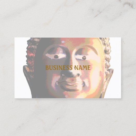 Visitenkarte, Windwasser und Buddha Visitenkarte (Rückseite)