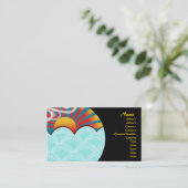 Visitenkarte, Windwasser und Buddha Visitenkarte (Stehend Vorderseite)