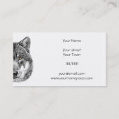 Visitenkarte Wolf (Rückseite)