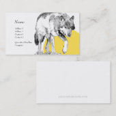 Visitenkarte - Wolf (Vorne/Hinten)