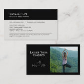 Visitenkarte, Yoga-Klassen-Foto individuell anpass Visitenkarte (Vorne/Hinten)