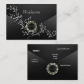 Visitenkarte Zizzago Black Silk Diamond Jewel (Vorne/Hinten)