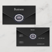 Visitenkarte Zizzago Black Velvet Kupplung Purpur (Vorne/Hinten)