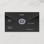 Visitenkarte Zizzago Black Velvet Kupplung Purpur (Rückseite)