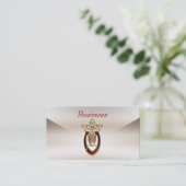 Visitenkarte Zizzago Cream Seide Jugendstil (Stehend Vorderseite)