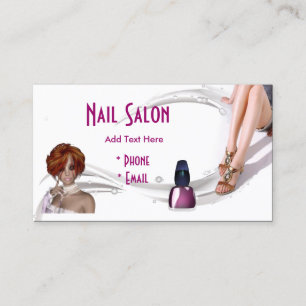 Visitenkarte Zizzago Pink Nagelstudio