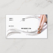 Visitenkarte Zizzago Pink Nail Salon (Rückseite)