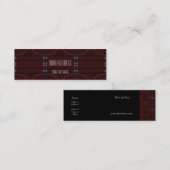 Visitenkarte Zizzago Red Brown Leather Stucks (Vorne/Hinten)