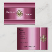 Visitenkarte Zizzago Silk Pink Pearl Jewel (Vorne/Hinten)