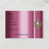 Visitenkarte Zizzago Silk Pink Pearl Jewel (Rückseite)
