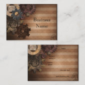 Visitenkarte Zizzago Steampunk Design (Vorne/Hinten)