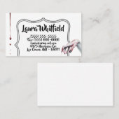 Visitenkarte Zombie Tropfen Vampire Gothic (Vorne/Hinten)
