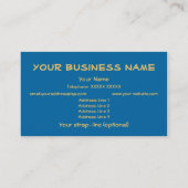 Visitenkarte zum Anpassen: Golden Daffodin (Rückseite)