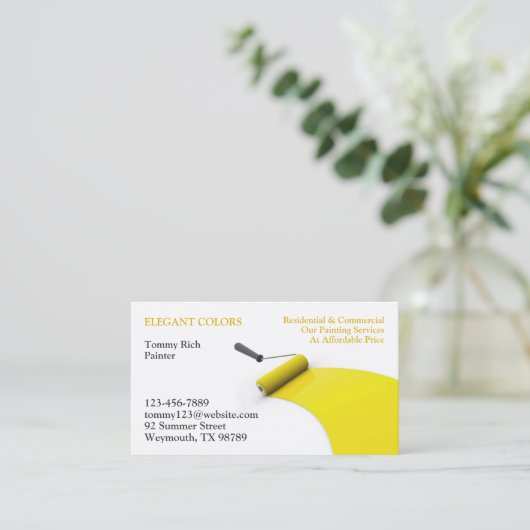 Visitenkarte zum Malen (Stehend Vorderseite)