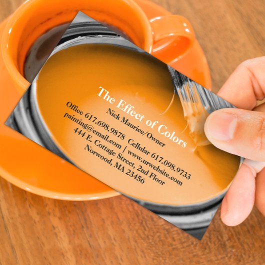 Visitenkarte zum Malen