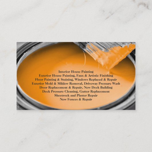 Visitenkarte zum Malen (Rückseite)