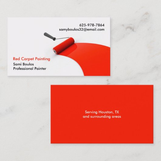 Visitenkarte zum Malen (Vorne/Hinten)