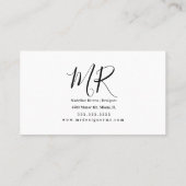 Visitenkarte zum Mohndesigner (Rückseite)