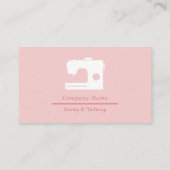 Visitenkarte zum Nähen und Schneiden (Rückseite)