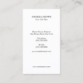 Visitenkarte zum Schmetterling (Rückseite)