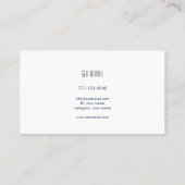 Visitenkarte zum Thema Meer. Seekarte. (Rückseite)