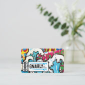 Visitenkarte zum Thema Surfen (Stehend Vorderseite)