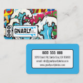 Visitenkarte zum Thema Surfen (Vorne/Hinten)