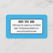 Visitenkarte zum Thema Surfen (Rückseite)