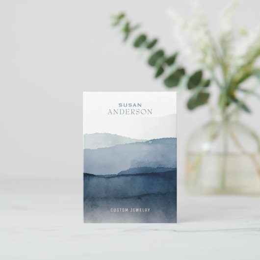 Visitenkarte zur Anzeige von Aquarellbildern (Stehend Vorderseite)