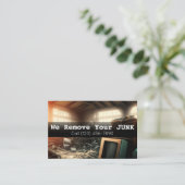 Visitenkarte zur Entfernung von Hausstaub (Stehend Vorderseite)