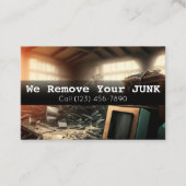 Visitenkarte zur Entfernung von Hausstaub (Vorderseite)