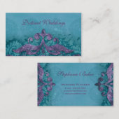 Visitenkarteantiker Verdigris-Hochzeits-Planer Visitenkarte (Vorne/Hinten)