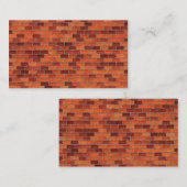 Visitenkartehintergrundziegelstein Visitenkarte (Vorne/Hinten)